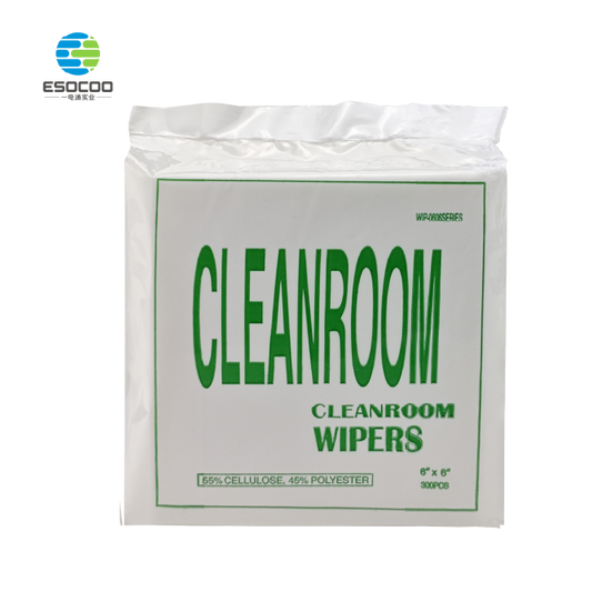 53gsm Nonwoven Cleanroom Wipes-55% Cellulose 45% Polyester, Low Lint & High Absorbent (0604 / 0606 / 0609 / 0612)