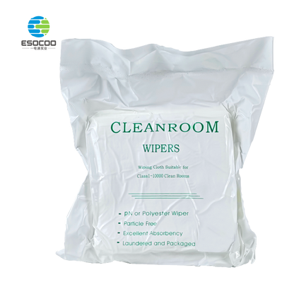 Microfiber Cleanroom Wiper, Soft & Low-Linting Wiping Cloth Fabric
