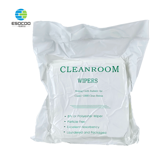 Microfiber Cleanroom Wiper, Soft & Low-Linting Wiping Cloth Fabric
