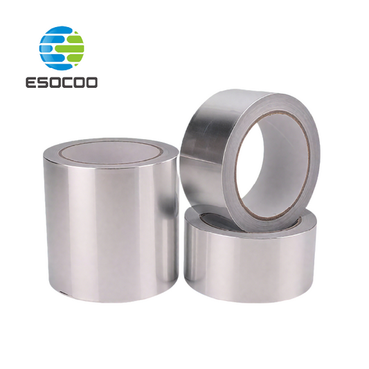 Strong Waterproof Fireproof Heat Resistant Conductive Aluminum Foil Adhesive Tape Trapping Glass Fiber Repair Adhesive Crack Duct Tape Home Renovation Tools