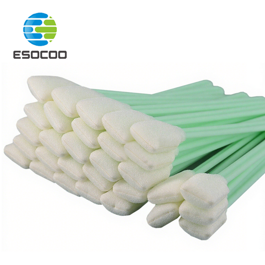 707 Foam Head Green Handle Car Cleaning Cleanroom Swab Flat Square Foam Swab for hard disks, circuit boards, optical lenses, integrated circuits