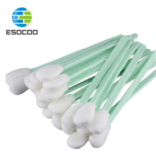 708 Foam Head Green Handle Car Cleaning Cleanroom Swab Round Foam Swab for hard disks, circuit boards, optical lenses, integrated circuits