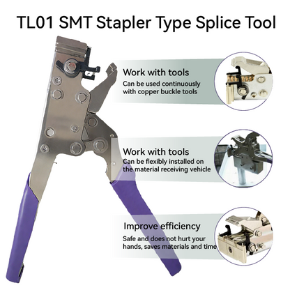 TL01 Stapler Type SMT Splice Tool – ESD Handle, for Carrier Tape Joining