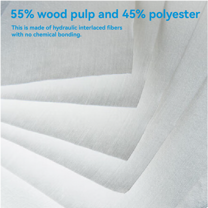 56gsm Nonwoven Cleanroom Wipes-Cellulose Polyester Blend, Low Lint & High Absorbent (0604 / 0606 / 0609 / 0612)