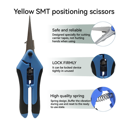 ESOCOO TL21 Blue Handle SMT Splice Tool Scissor with Positioning Function