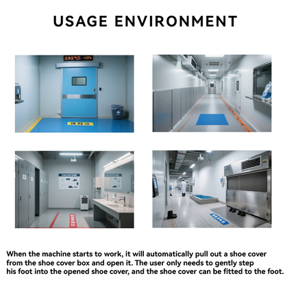 Automatic Shoe Cover Dispenser for dust-free workshop