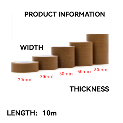 High Temperature Silicone Tapes PTFE Fiberglass Tefloning Adhesive Tape