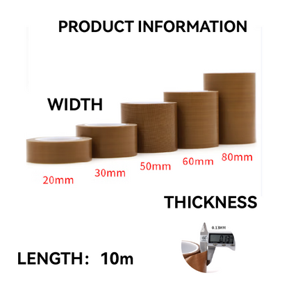 0.13mm Thick PTFE Nitto Seal Tape Tefloning Self Adhesive Tape