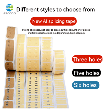 Esocoo-AI Series AI SMT Splicing Tape for Horizontal & Vertical Carrier Tapes – 3, 5, 6 Holes