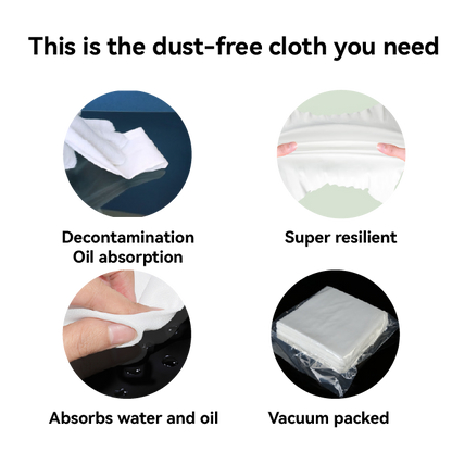 Strong Absorbency Cellulose-Polyester Blend Nonwoven Cleanroom Wipes