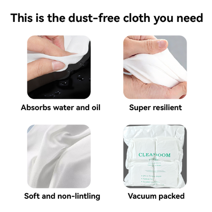 Low Ion Release Wiper 100% Polyester Clenroom Wiping Fabric with High Water Absorption