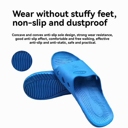 Six Holes SPU Blue ESD Slipper