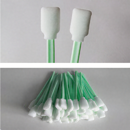 707 Foam Head Green Handle Car Cleaning Cleanroom Swab Flat Square Foam Swab for hard disks, circuit boards, optical lenses, integrated circuits