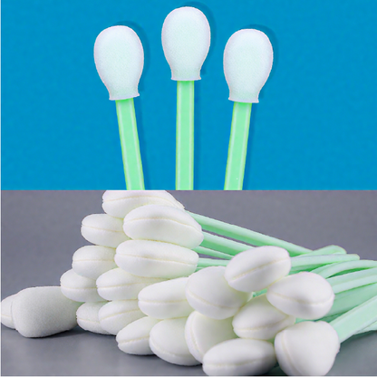 708 Foam Head Green Handle Car Cleaning Cleanroom Swab Round Foam Swab for hard disks, circuit boards, optical lenses, integrated circuits