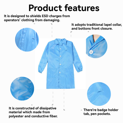 ESD Clothes for Cleanroom