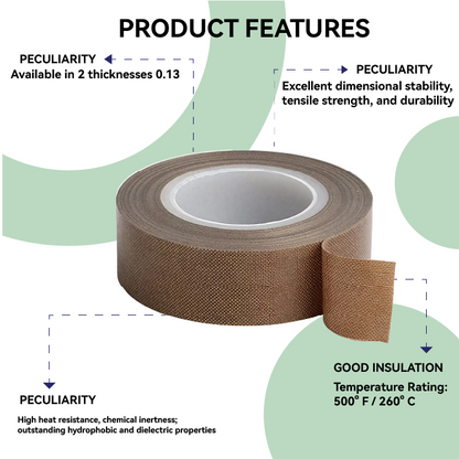 0.13mm Thick PTFE Nitto Seal Tape Tefloning Self Adhesive Tape