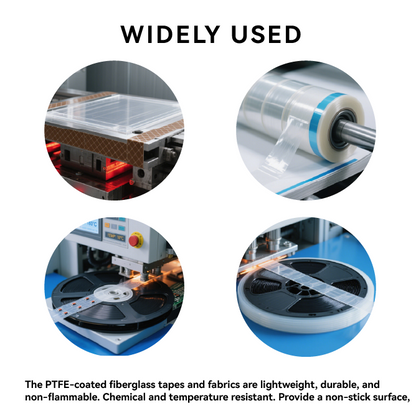 High Temperature Silicone Tapes PTFE Fiberglass Tefloning Adhesive Tape
