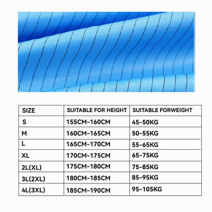 Cleanroom Coverall Reusable Dust Free Anti static Jumpsuit