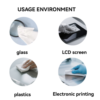 68gsm Nonwoven Cleanroom Wipes -Heavy-Duty, Tear Resistant, 55/45 Blend for Industrial & Lab Use (0604 / 0606 / 0609 / 0612)