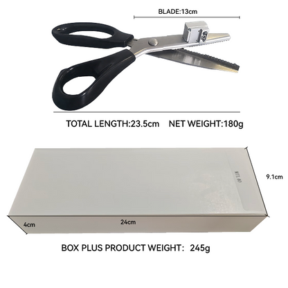 ESOCOO TL60 Black Sawtooth Metal SMT Splice Scissors with Positioning Function