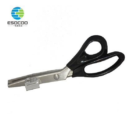 ESOCOO TL60 Black Sawtooth Metal SMT Splice Scissors with Positioning Function