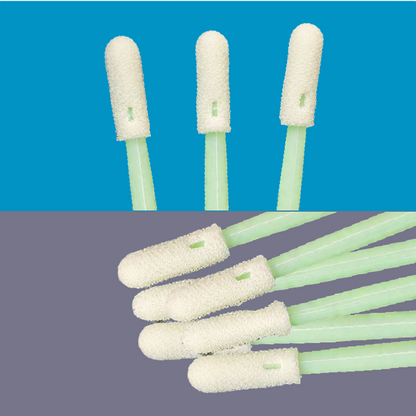 742 Foam Head Green Handle Car Cleaning Cleanroom Swab Round Foam Swab for hard disks, circuit boards, optical lenses, integrated circuits